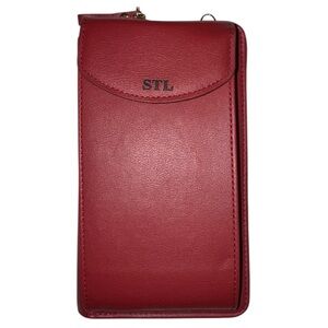 Brand New Red Crossbody Clutch Wallet